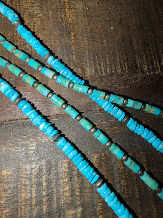 Heishi Bead 2 Strand PB Hat Band