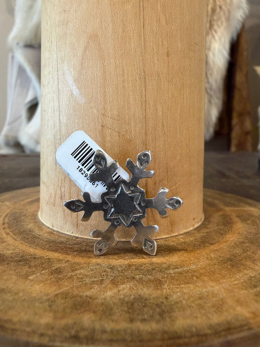 Joe Eby Snowflake Hat Pin