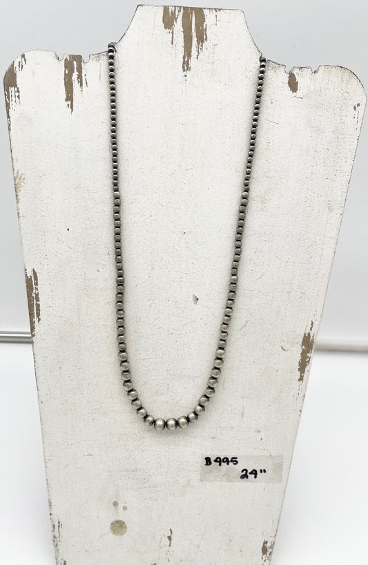 Debra Favour, Peyote Bird Design, 24" Desert Pearl graduated