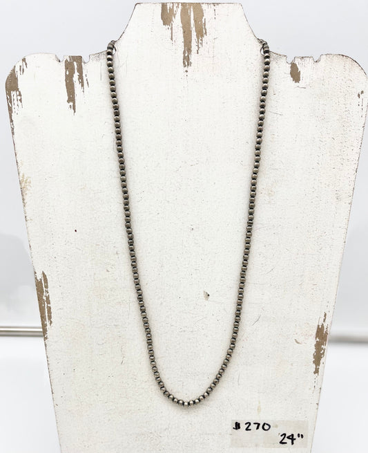 Debra Favour, Peyote Bird Design, 24" Desert Pearl Straight