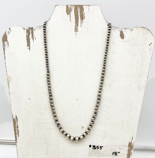 Debra Favour, Peyote Bird Design, 18" Desert Pearl, Graduated