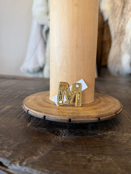 Pin- Gold Letters