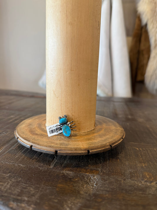 Turquoise Spider Pin