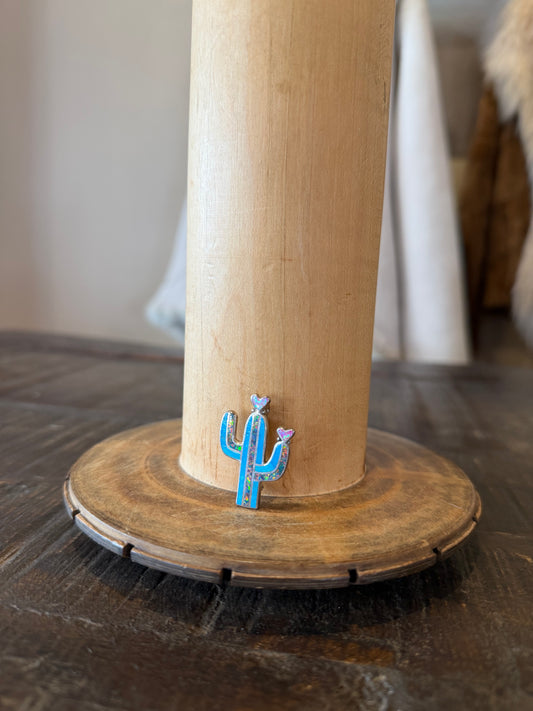 Cactus Turquoise/Opal Hat Pin