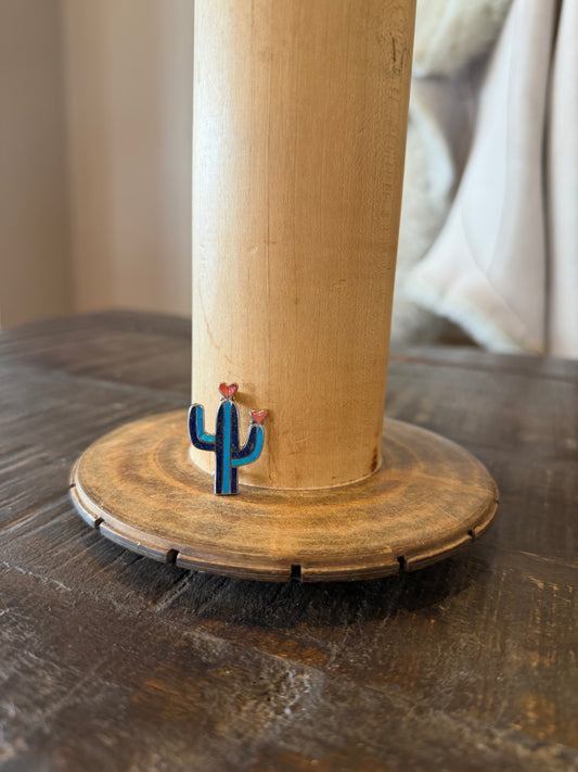 Cactus Turquoise/Lapis Hat Pin
