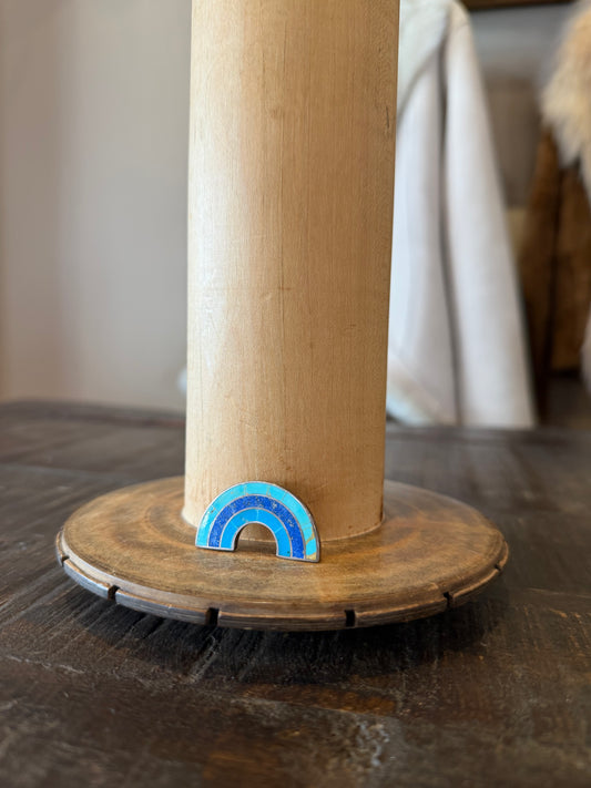 Turquoise Rainbow Hat Pin