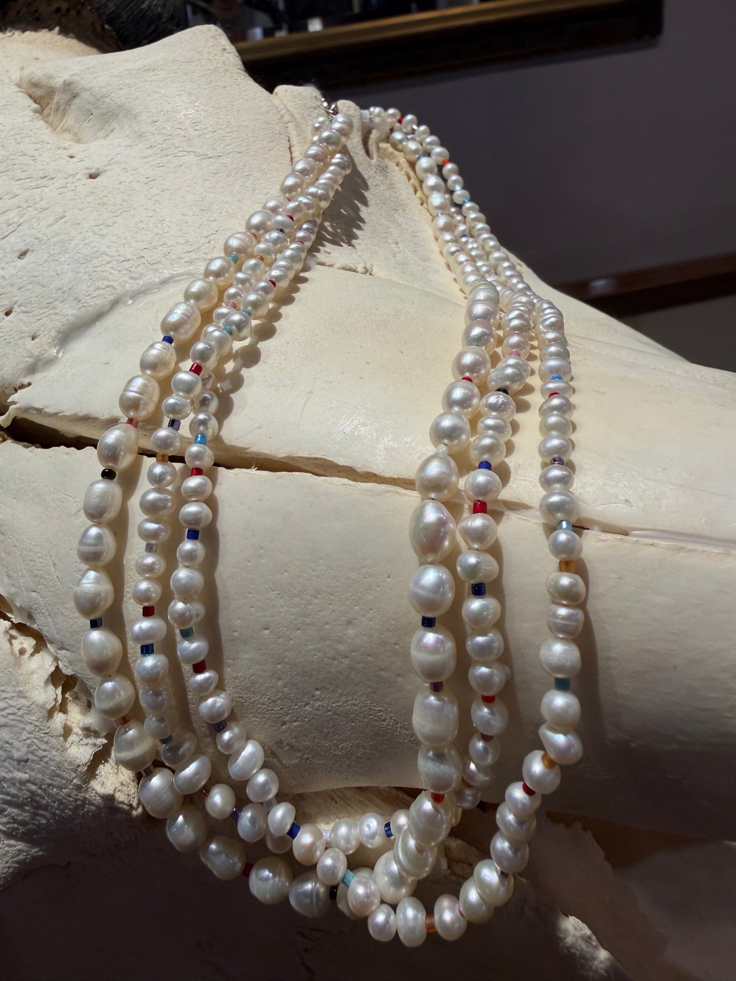 Pearl Mosaic Necklace
