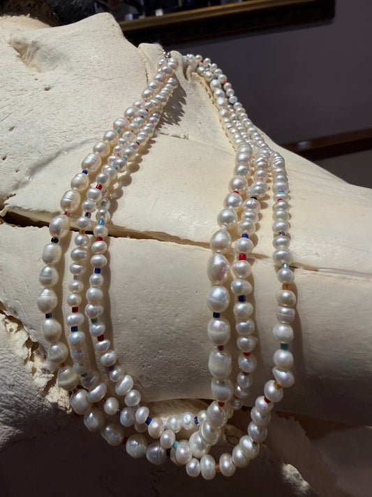 Pearl Mosaic Necklace