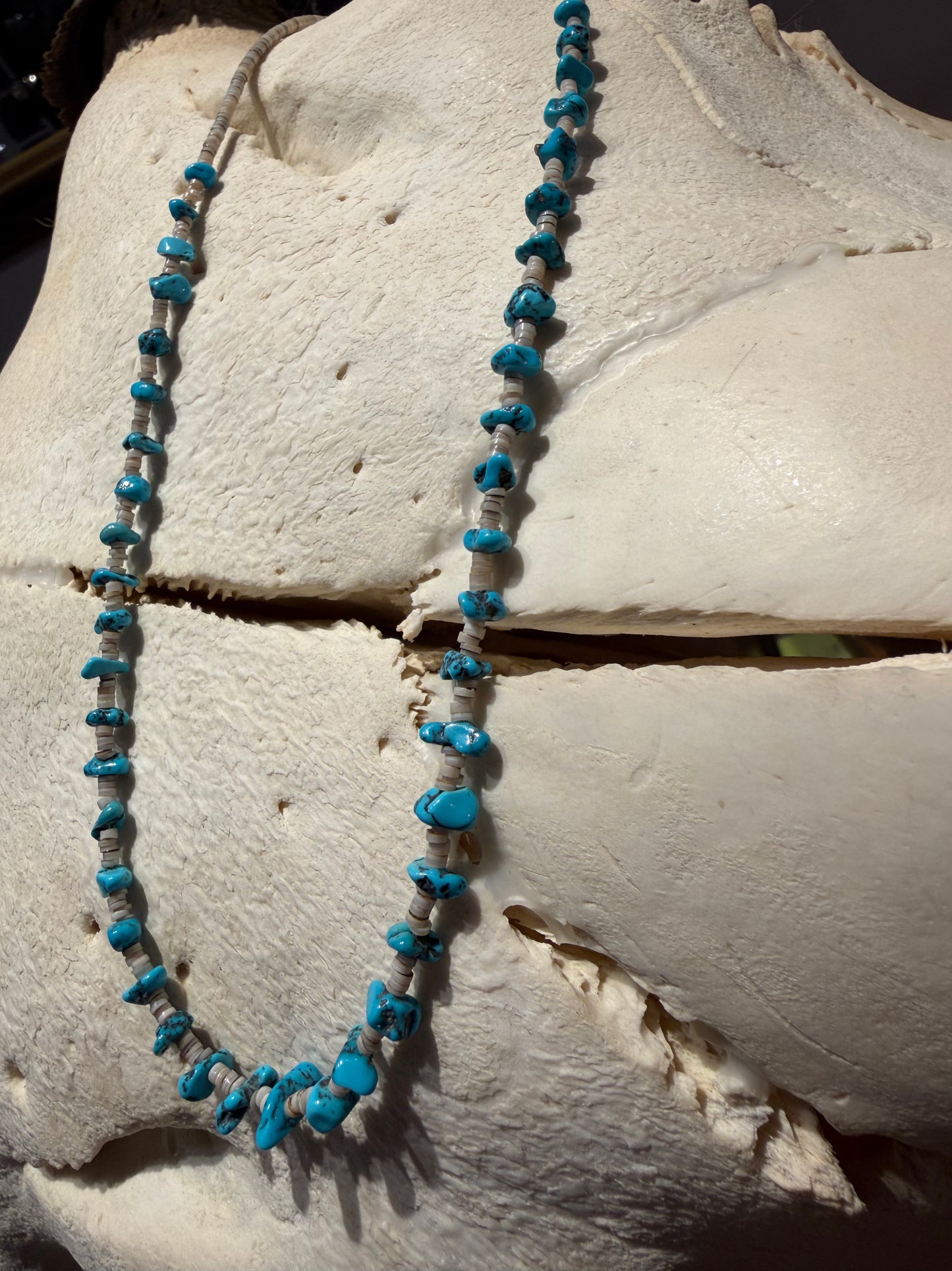 Santo Domingo Pueblo Turquoise Necklace