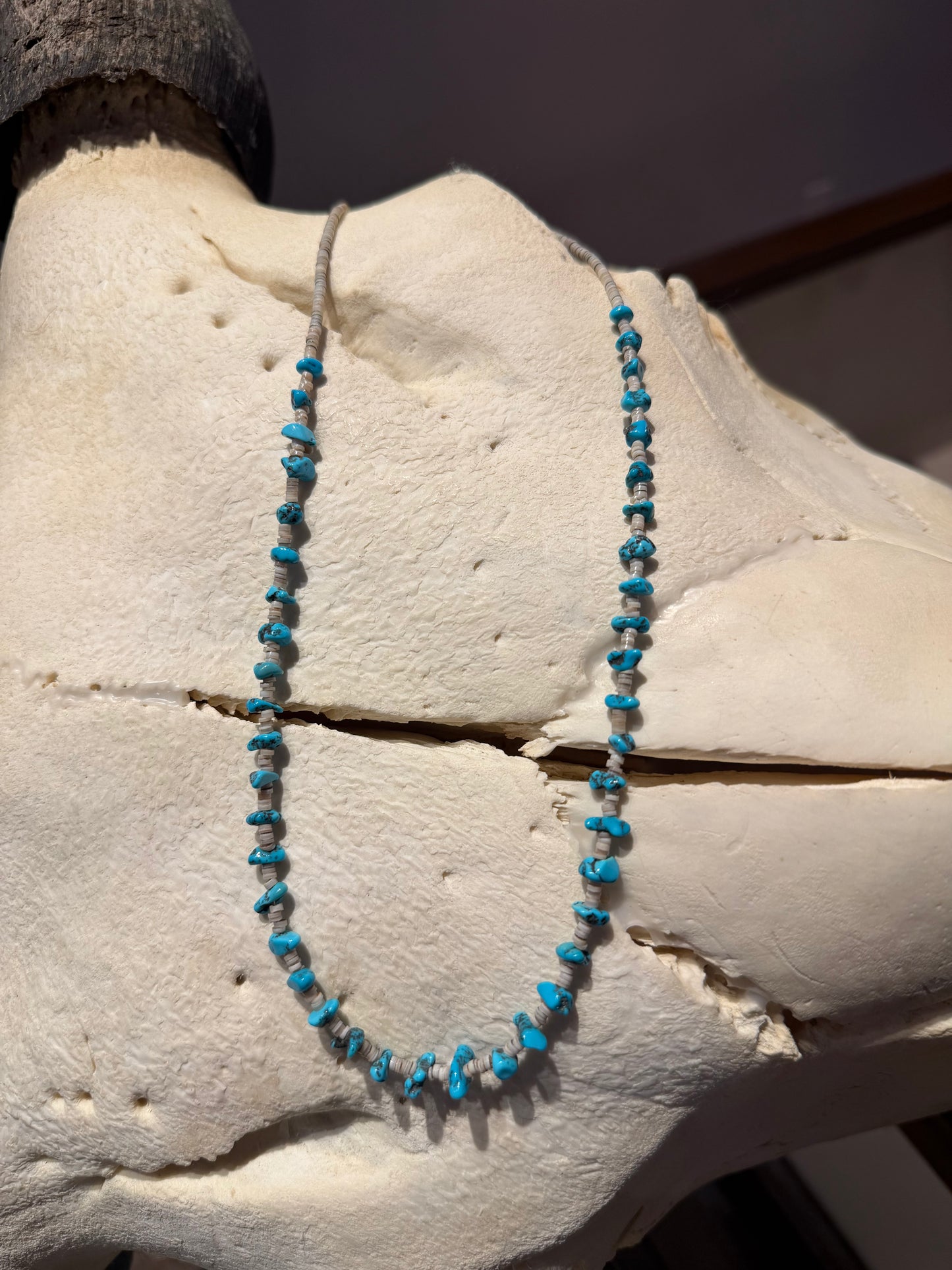 Santo Domingo Pueblo Turquoise Necklace