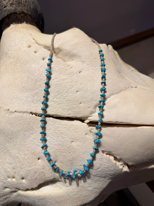 Santo Domingo Pueblo Turquoise Necklace