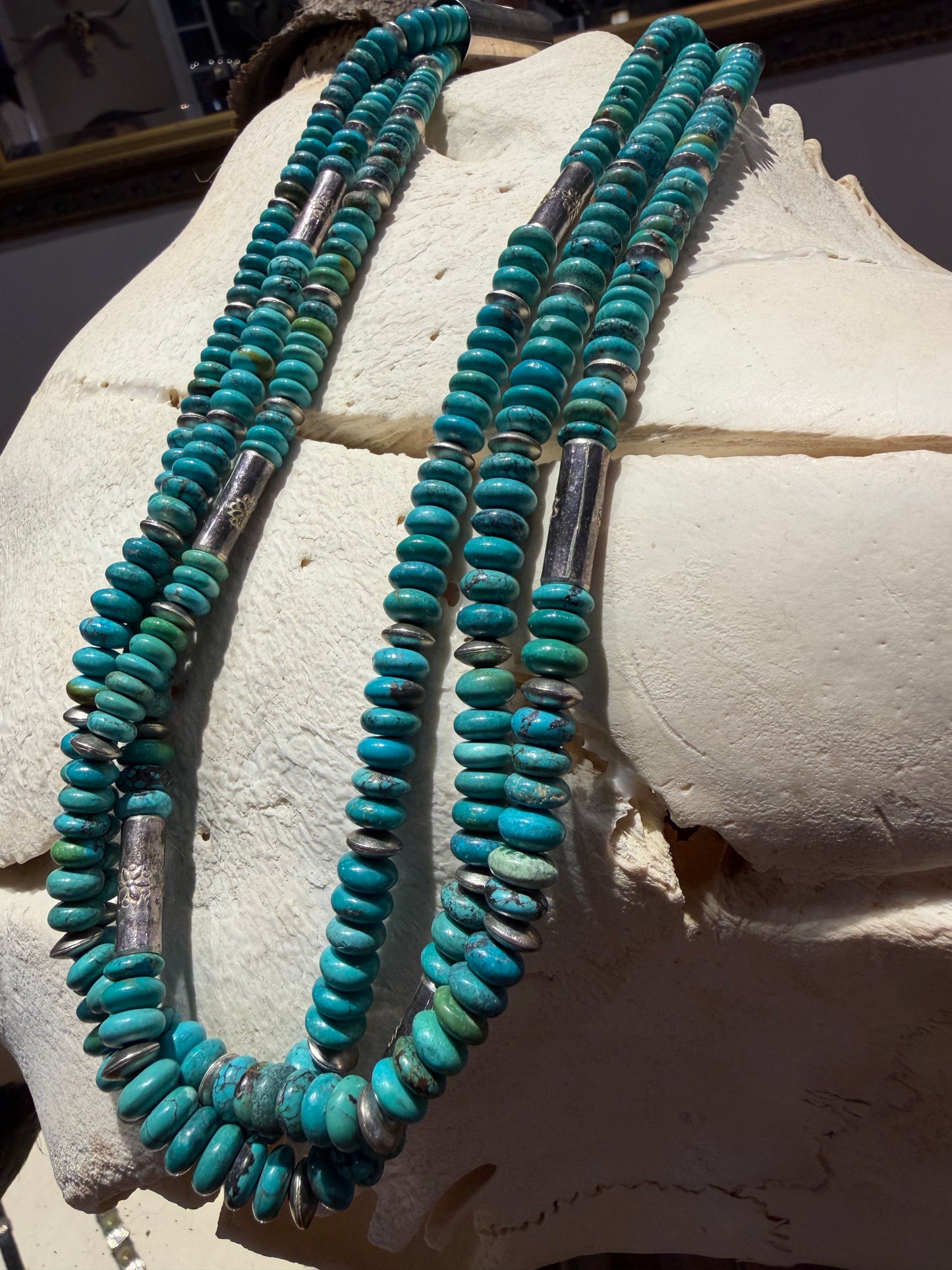 Three Strand Turquoise Necklace