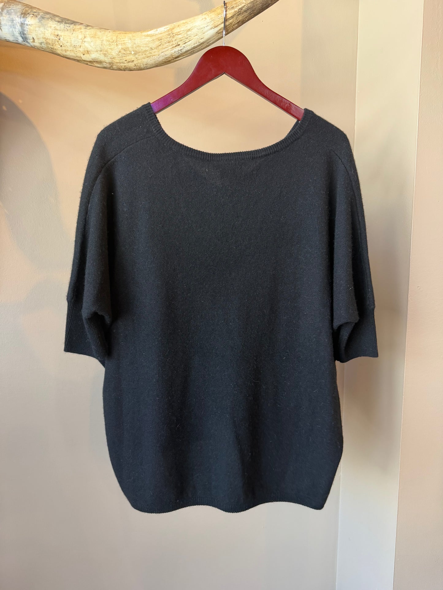 Cashmere Relaxed Sweater - Black