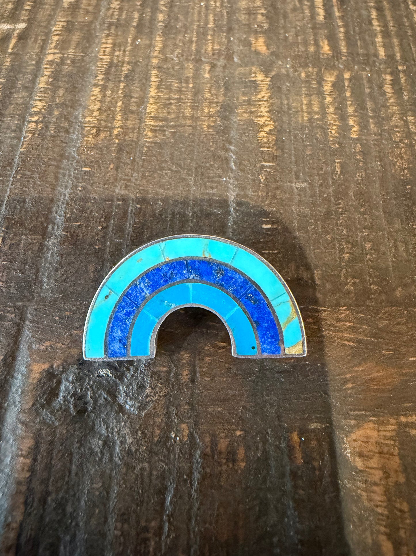 Turquoise Rainbow Hat Pin