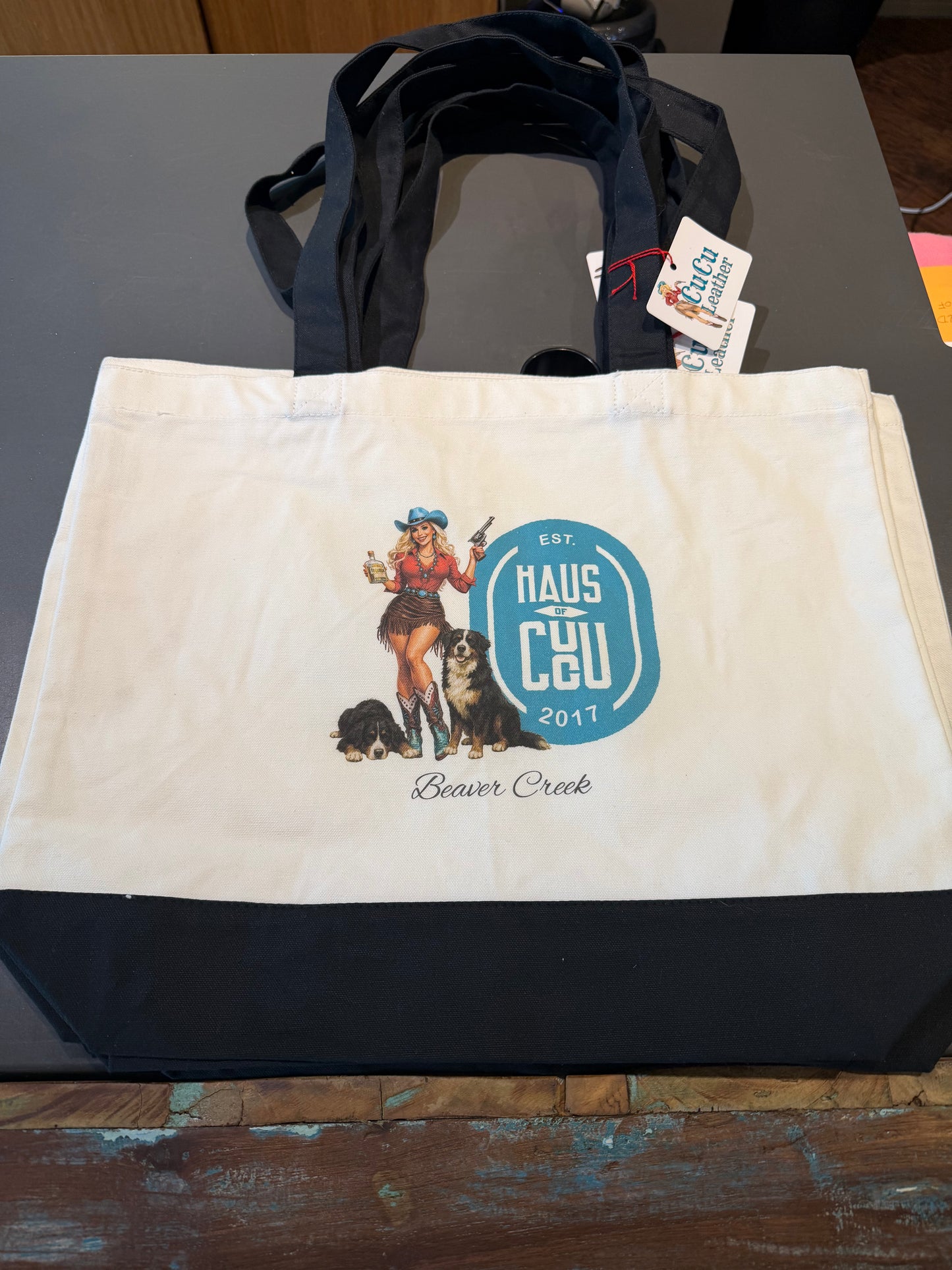 Two Tone Haus Tote Bag