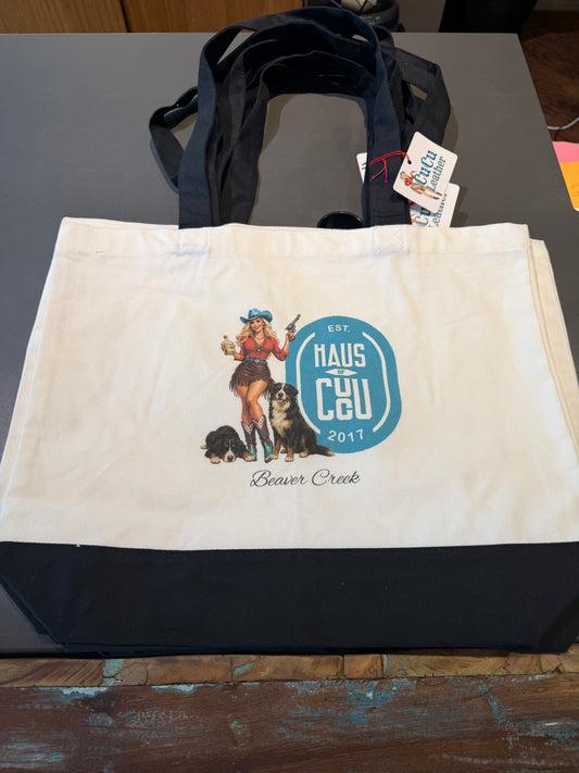 Two Tone Haus Tote Bag