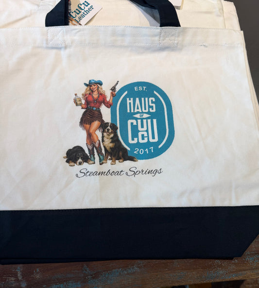 Two Tone Haus Tote Bag
