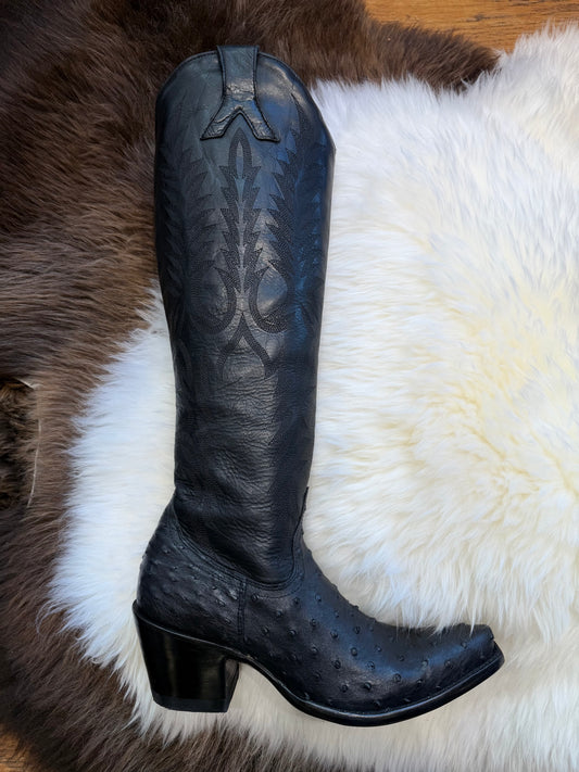 Old Gringo- Mayra Ostrich Black