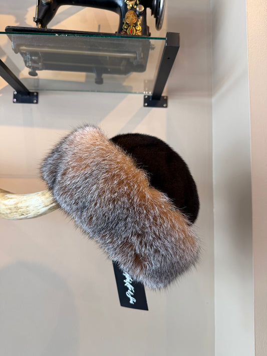 Mink/Fox Hat - Crystal
