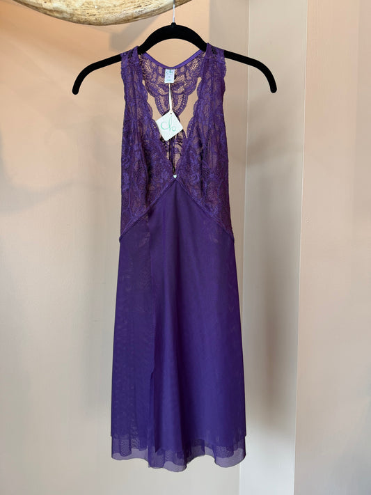 Fortuna Racerback Chemise - Plum Purple