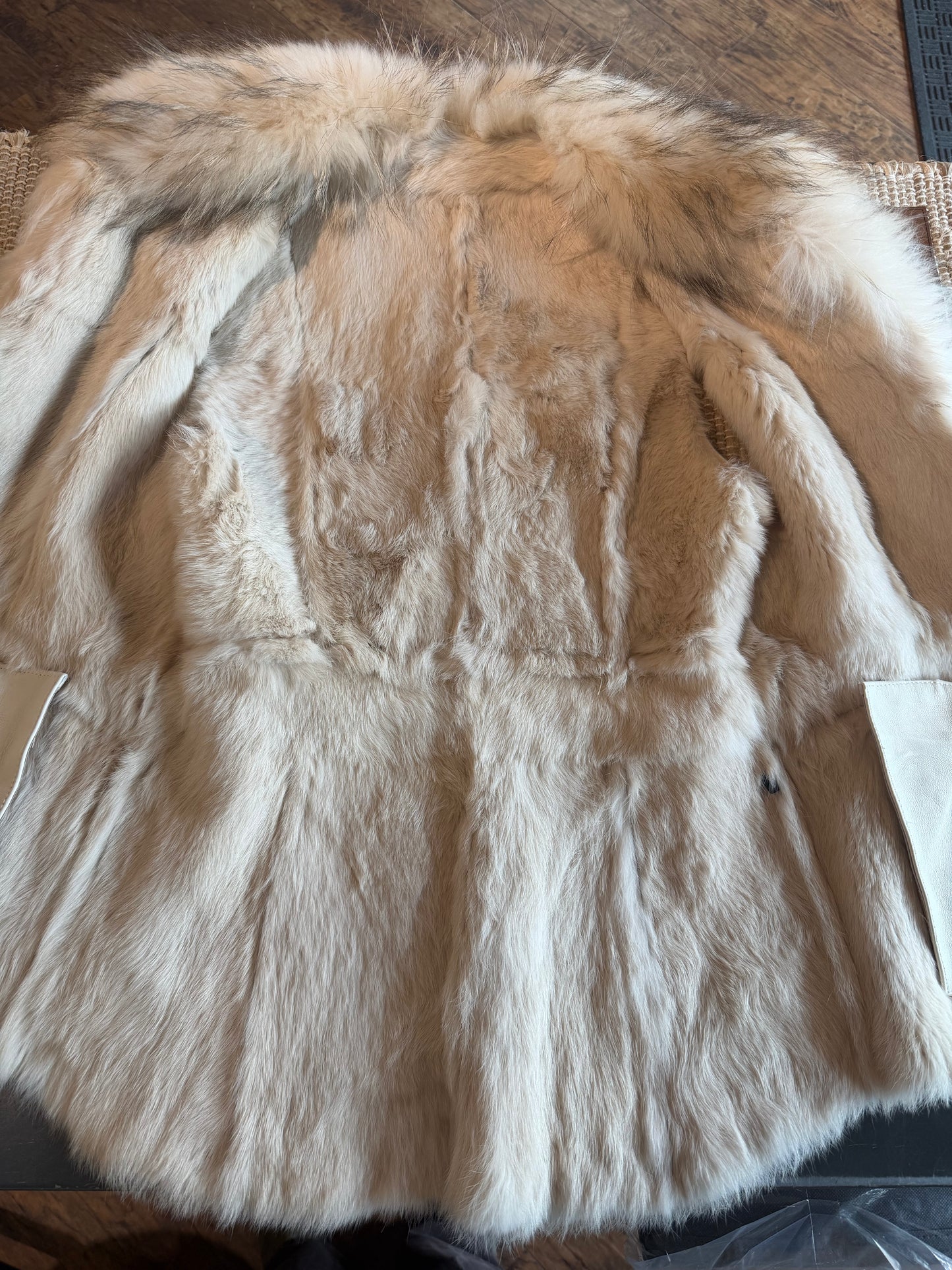 Shearling/Fox Vest - Beige