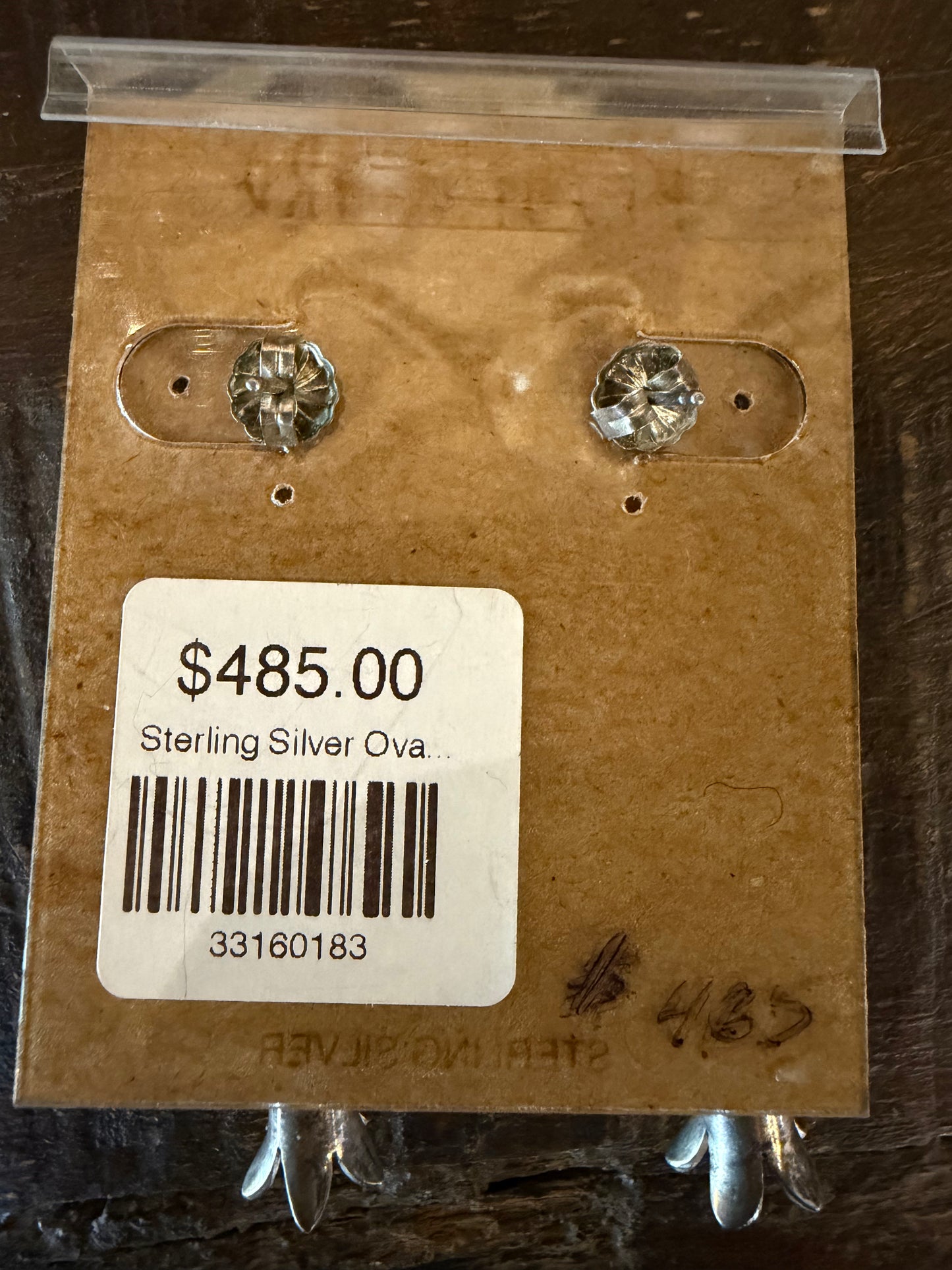 Sterling Silver Oval Concho with Blossom Earrings