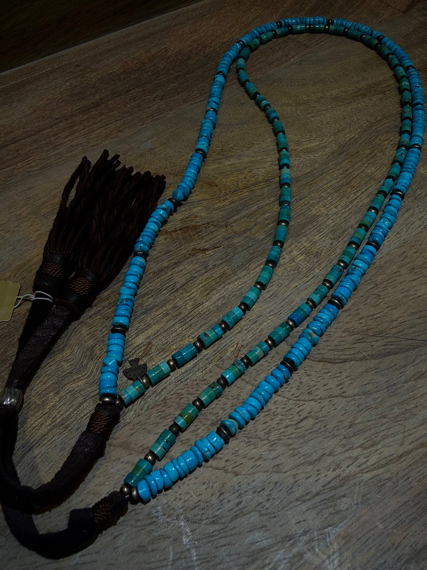 Heishi Bead 2 Strand PB Hat Band