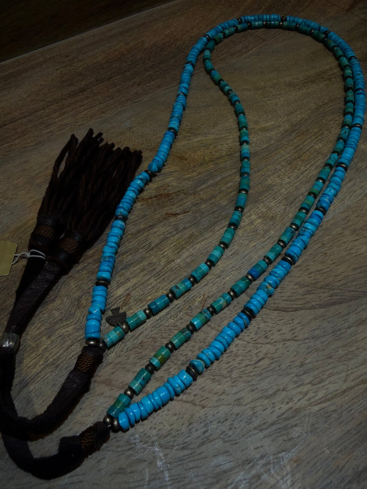 Heishi Bead 2 Strand PB Hat Band
