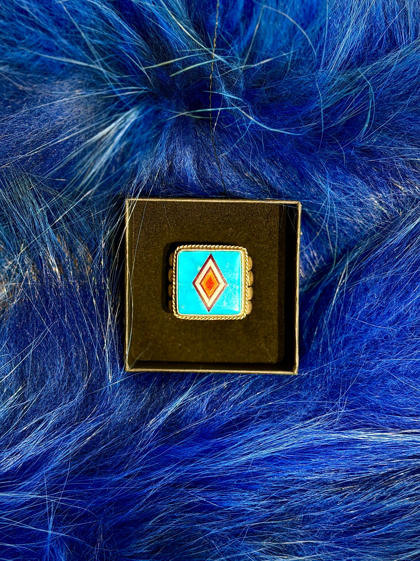 Ring- Aldrich Kingman, Oxblood Coral, Opal