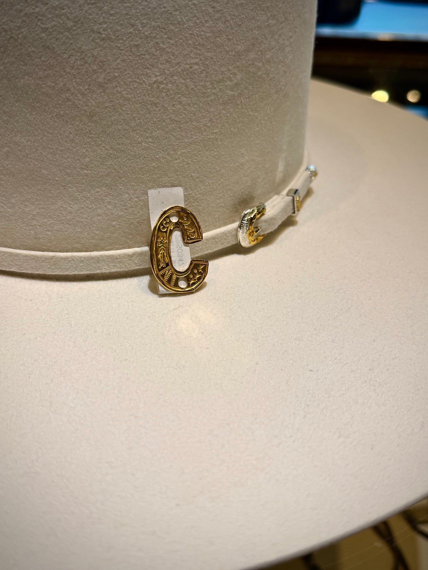 Pin- Gold Letters