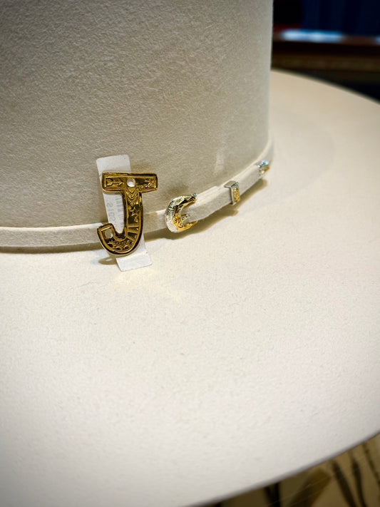 Pin- Gold Letters