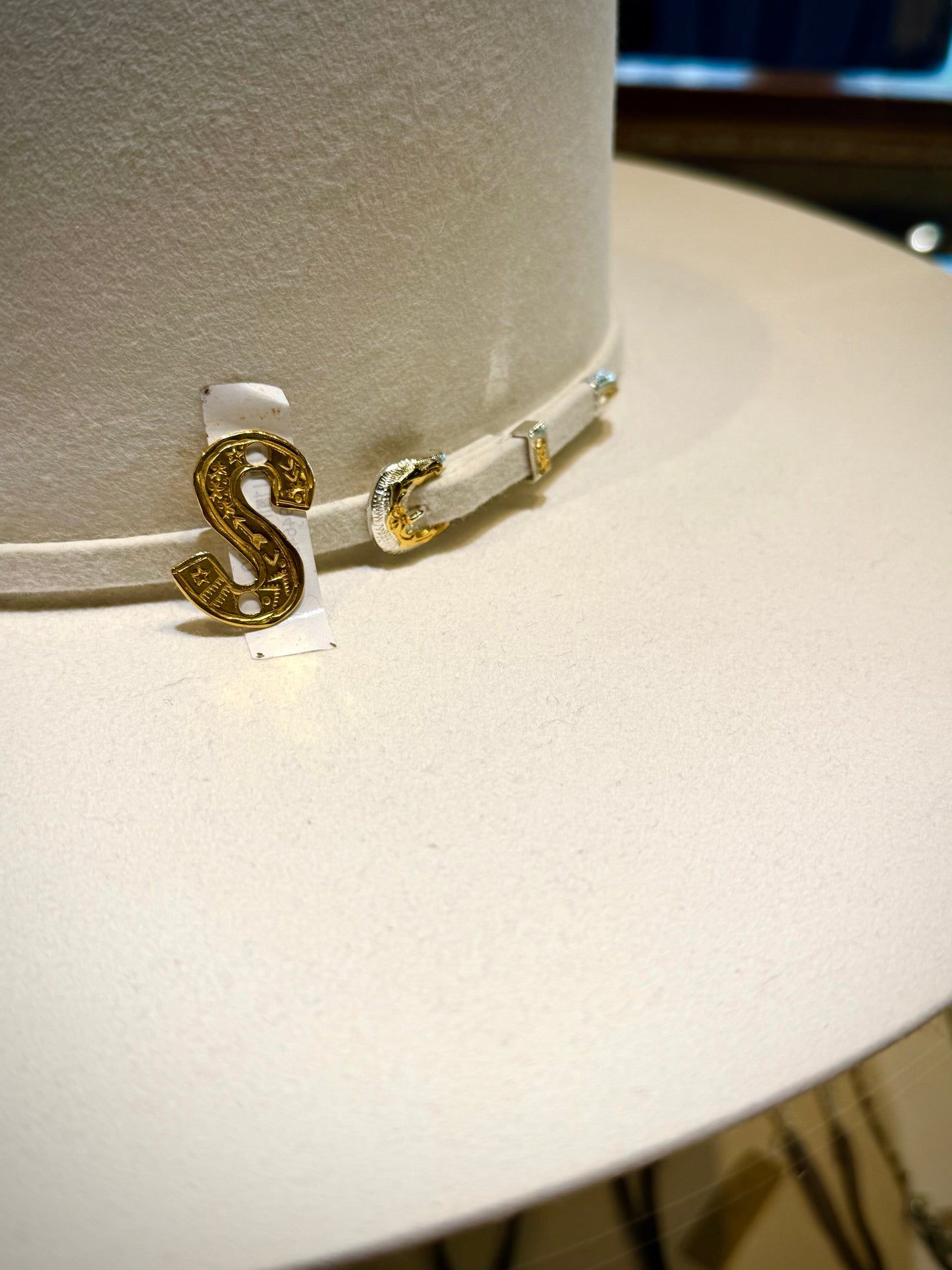Pin- Gold Letters