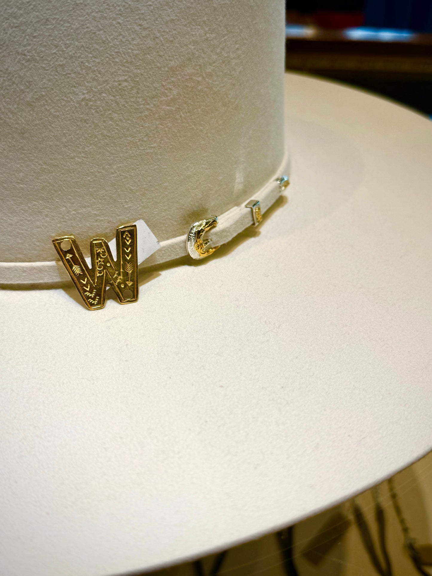 Pin- Gold Letters