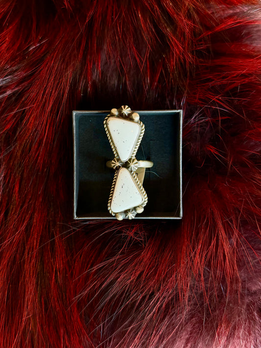 White Buffalo Double Ring