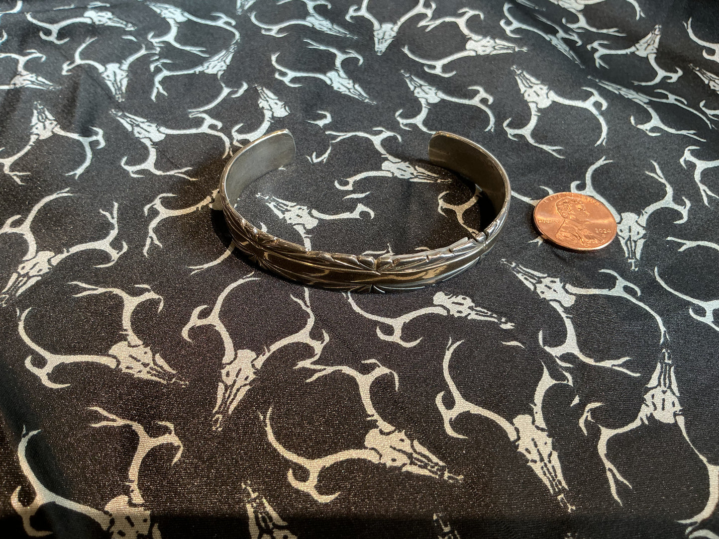 14k Gold and Sterling Navajo Cuff- Victor Hicks