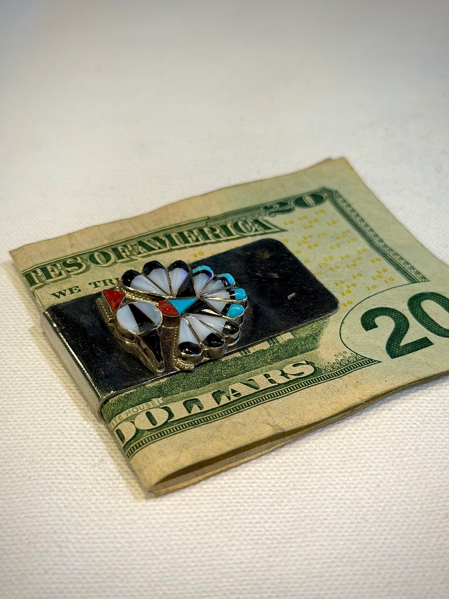 Kachina Inlay money clip
