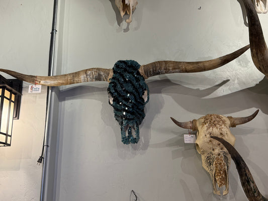 Back in Black..& Blue - Longhorn Skull