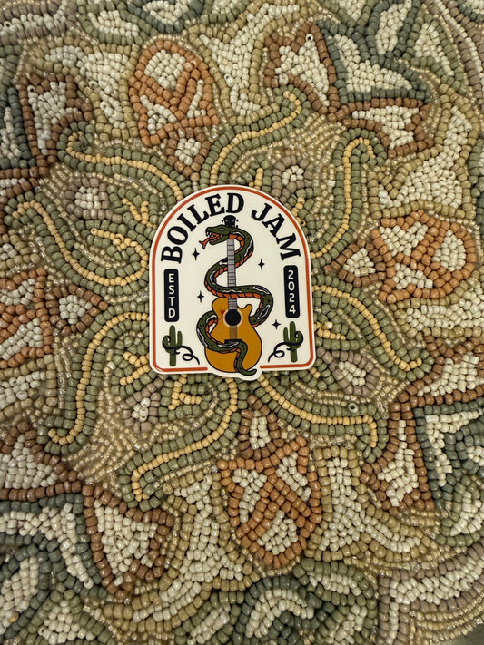 Boiled Jam w/ Snake and Guitar Sticker