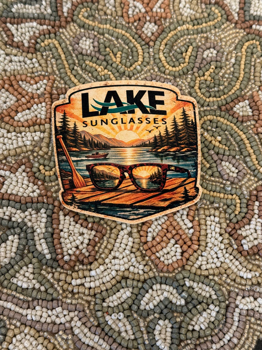 Lake Sunglasses Aesthetic Sticker
