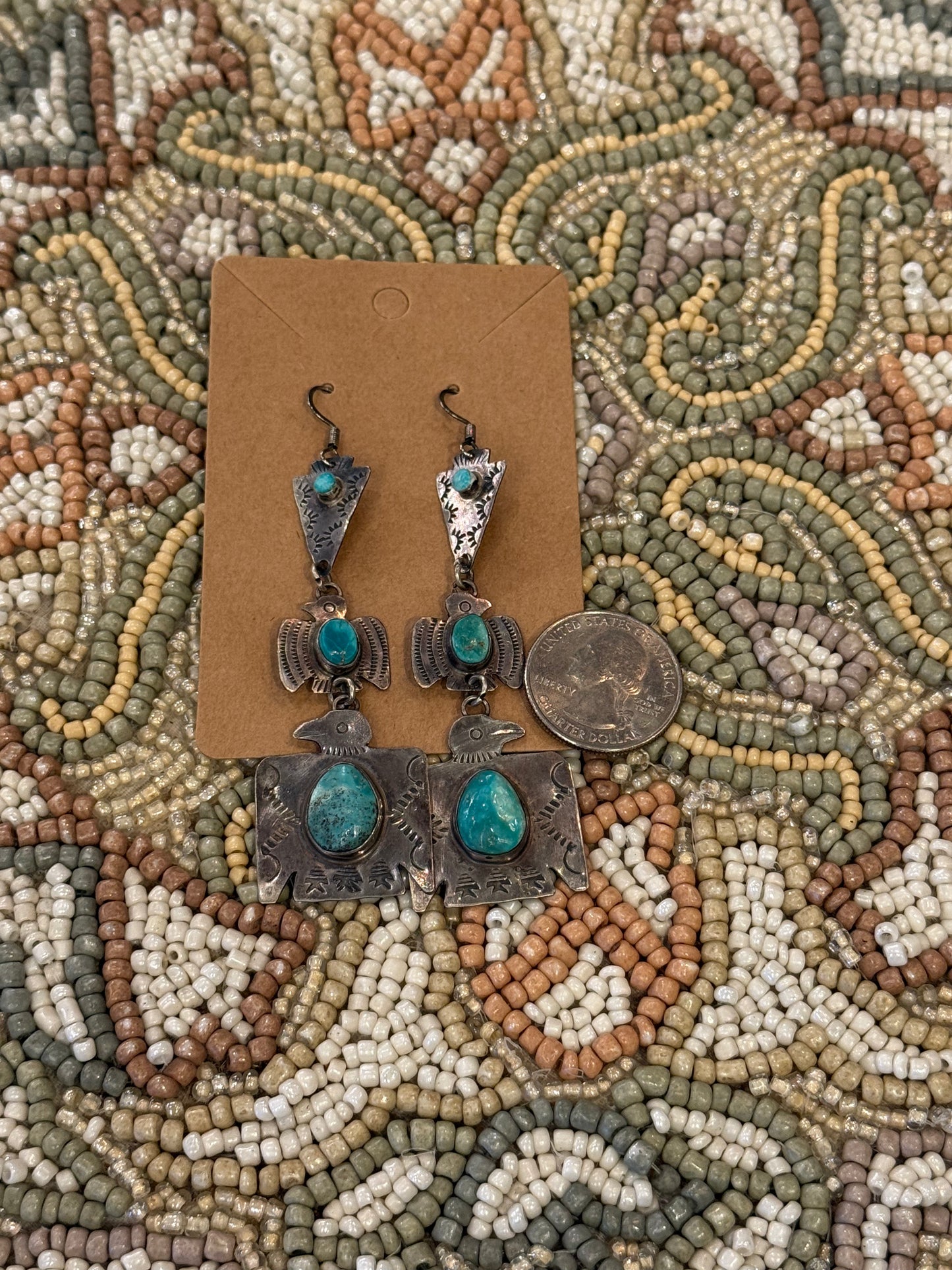 Vernon Begay Long Dangle Earrings