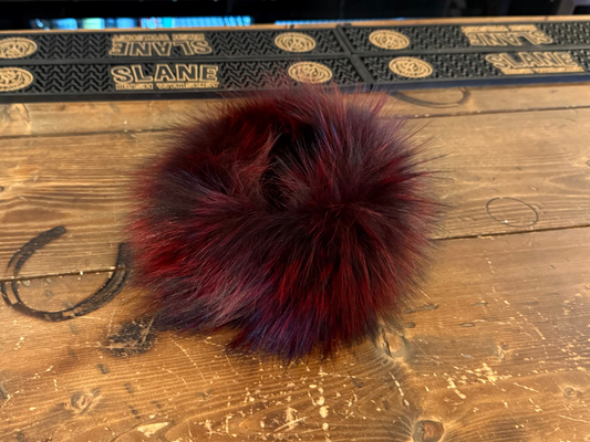 Knitted Fox Headband - Red