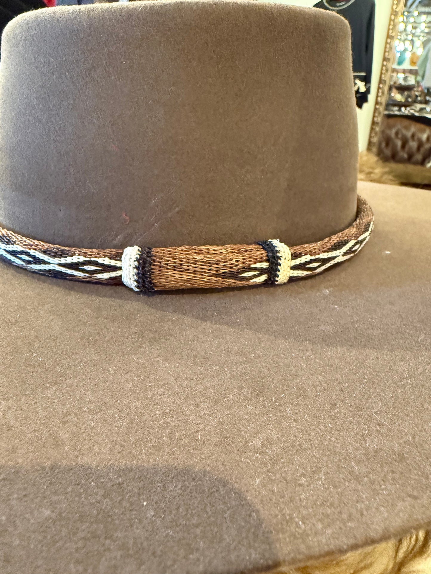 Deer Lodge Prison Hitched Horsehair Hatband