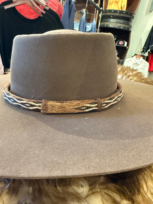 Deer Lodge Prison Hitched Horsehair Hatband
