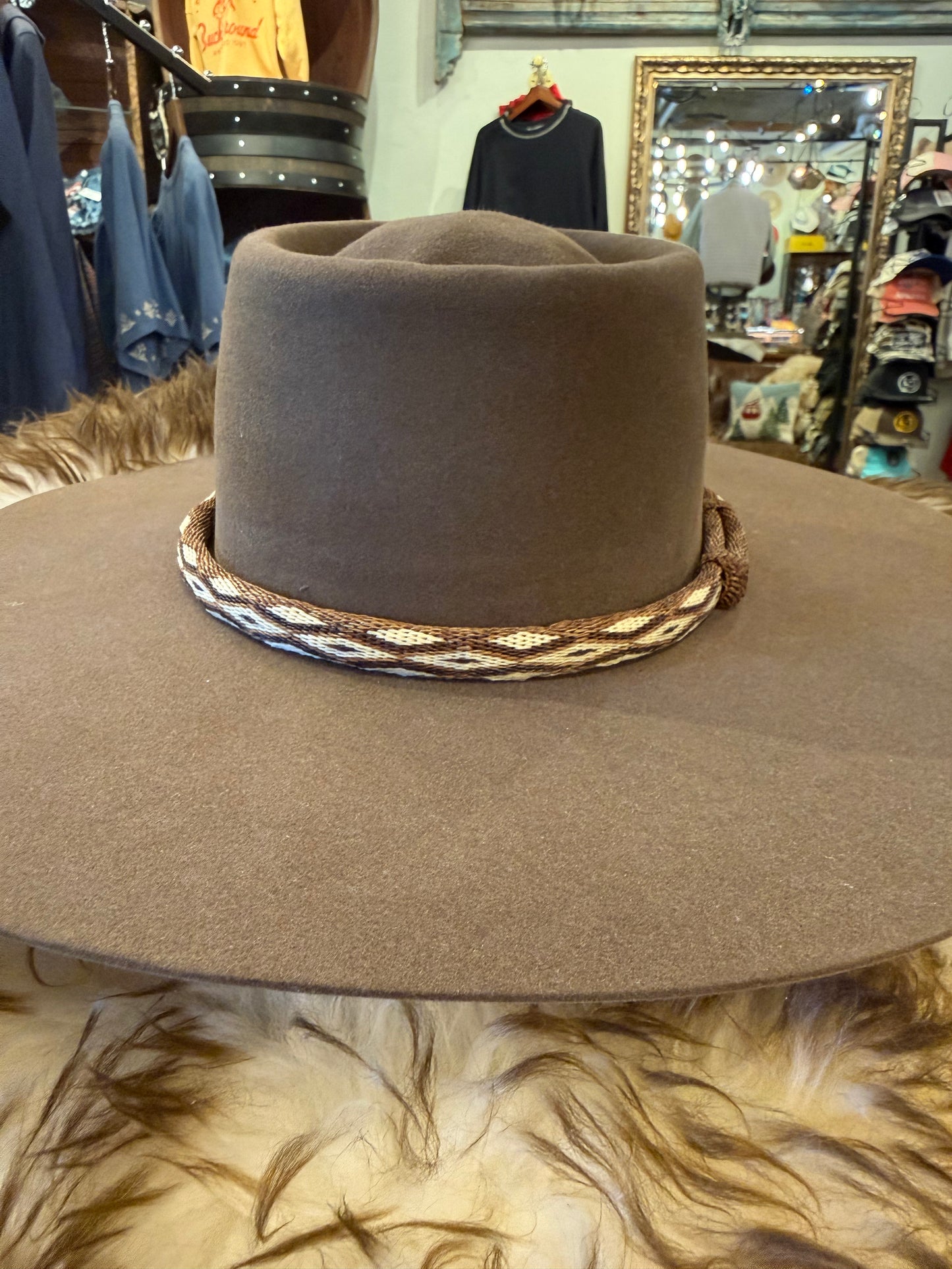 Deer Lodge Prison Hitched Horsehair Hatband