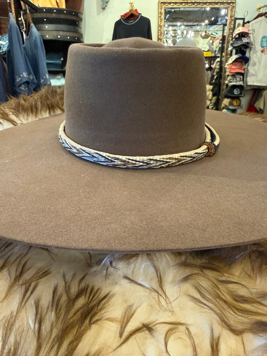 Crème Prison Hitched Horsehair Hatband