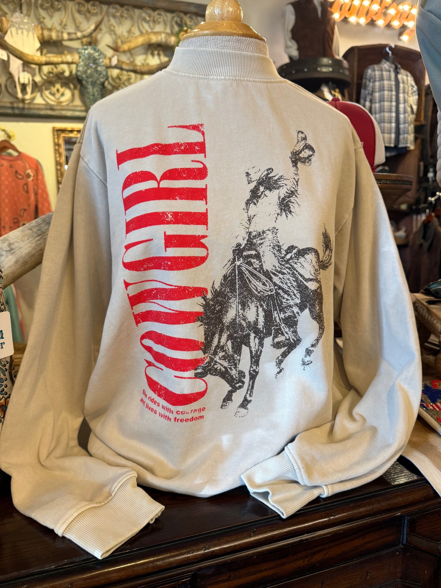 Cowgirl Mineral Graphic Sweatshirt