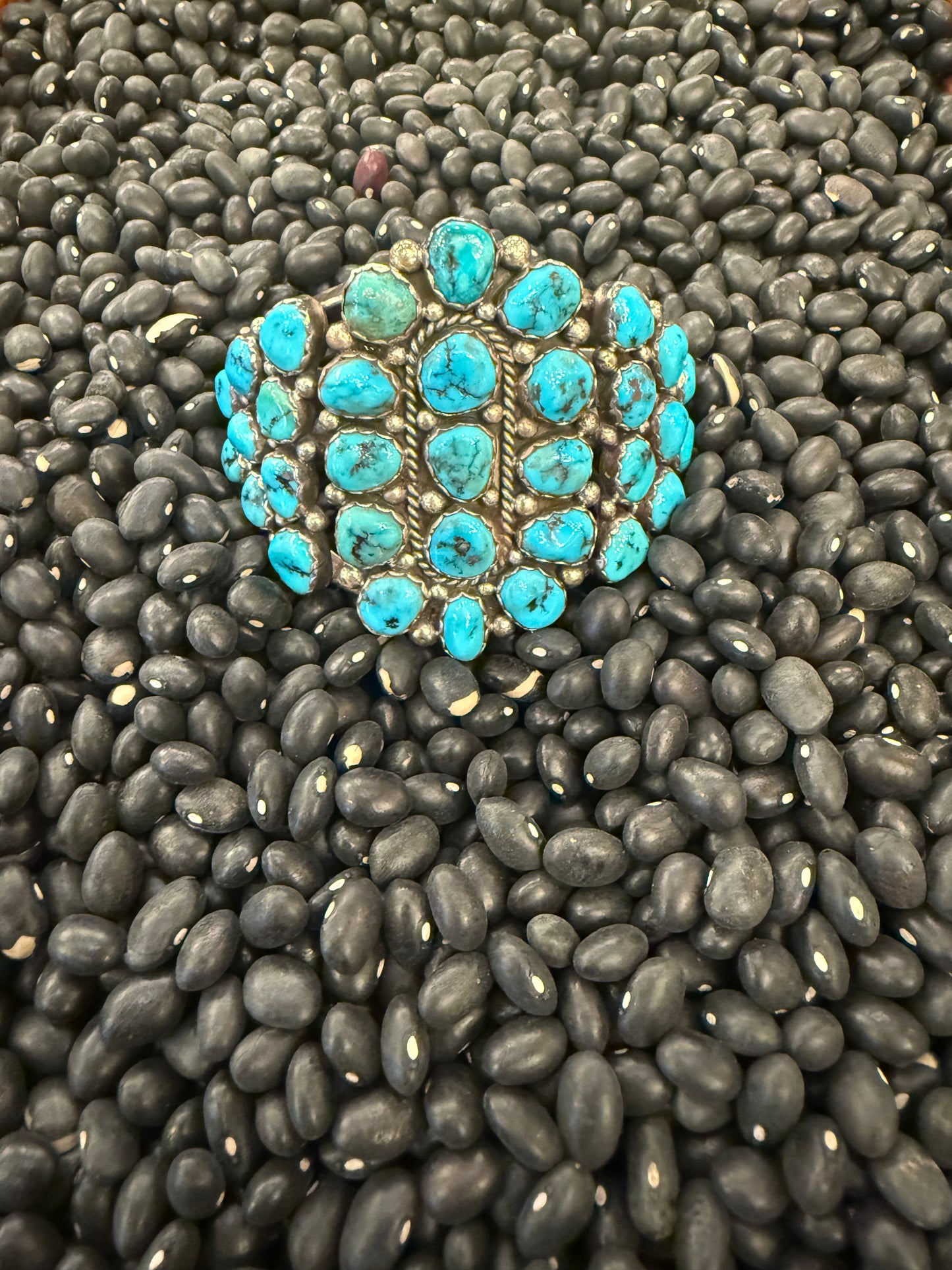 Cluster Turquoise Navajo Vintage Cuff