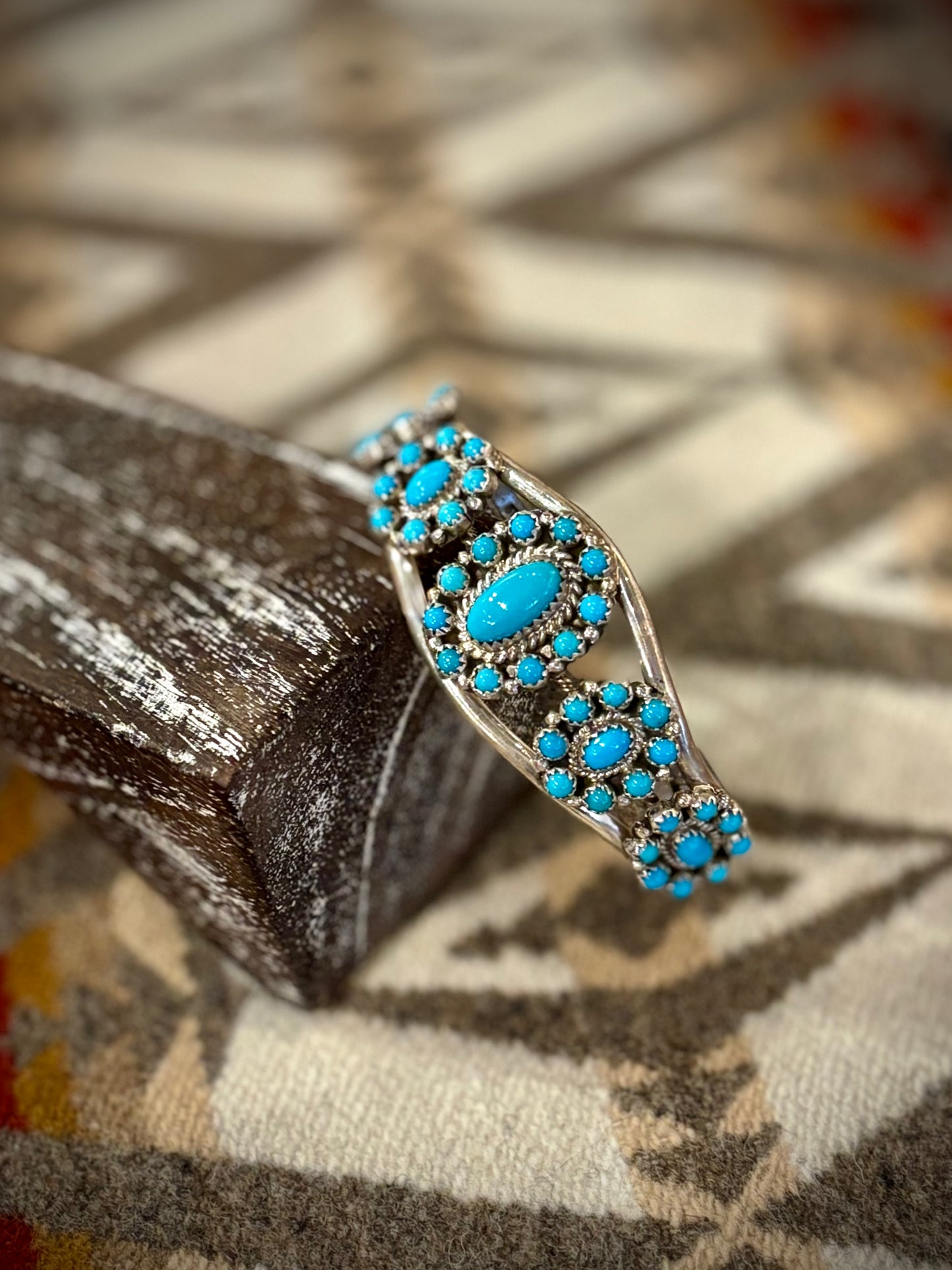 Sleeping Beauty Turquoise Cluster Cuff