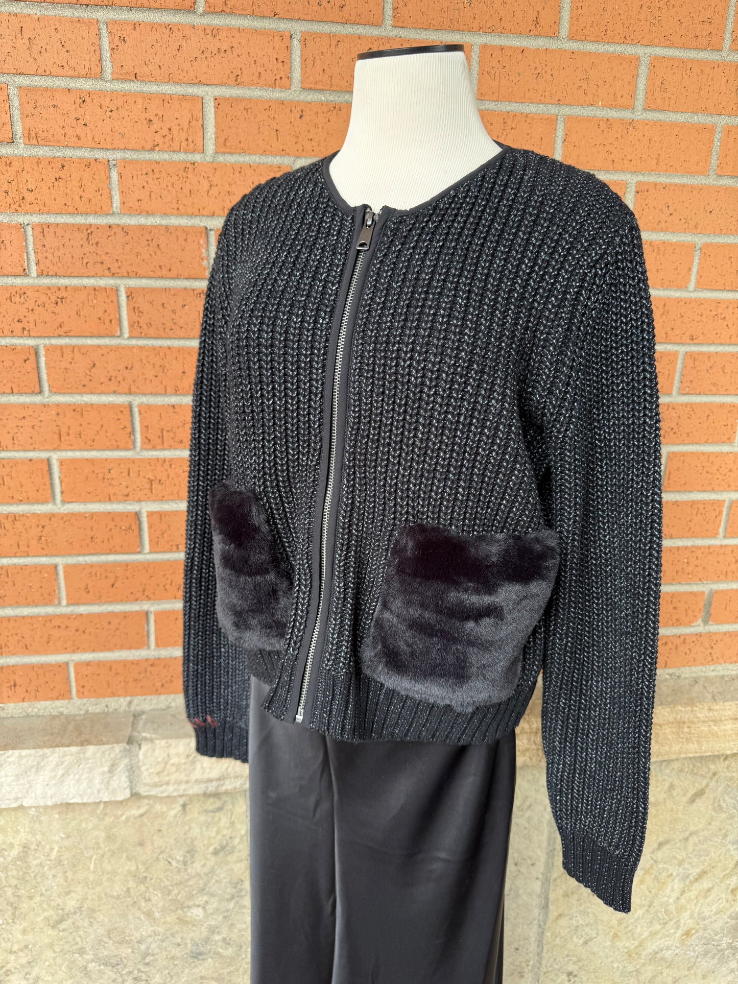 Lisa Todd Pocket Puff Knit Jacket