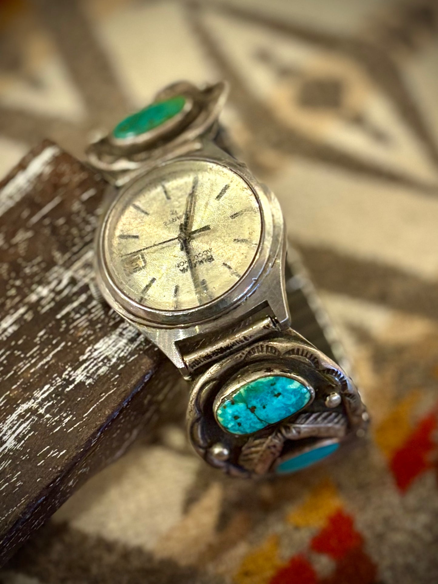 Turquoise Watch Band With Watch Face